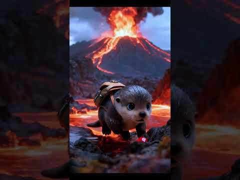 Seal Finds a Mysterious Gem Inside the Volcano 💎🔥🦭 #Shorts