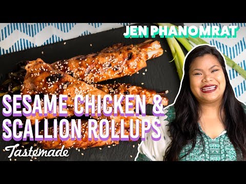 Sesame Chicken & Scallion Roll-Ups I Good Times With Jen