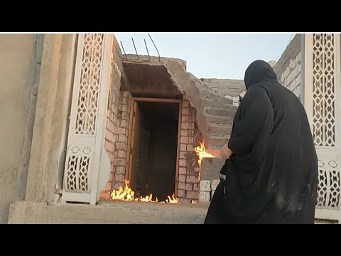 اللهم اجرني في مصيبتي الحقوني😱 بيتي الجديد مسكت فيه النار🔥 ولع قدام عيني ولادي كانوا هيروحو مني ❤️‍🔥