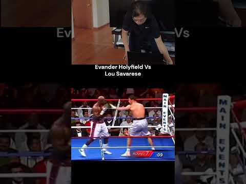 Boxing Brutal Knockdown Evander Holyfield Vs Lou Savarese.