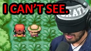 Attempting to Play Pokemon BLINDFOLDED