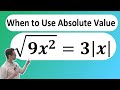 Simplifying Radicals with Absolute Value