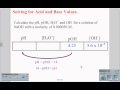 pH and pOH Calculations