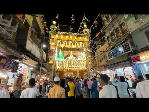 Ajmer sharif jasne eid miladunnabi ki sajawat 2024 mahol kya h 😍👆🏻kese manate h yaha festival