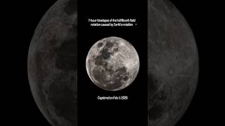 7-hour timelapse of the #fullmoon field rotation caused by Earth’s rotation #moon #seestar #india