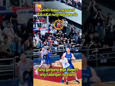 Panalo ang KQ at Kai tandem! 🫡💦🇵🇭 Instant chemistry sa Gilas! #shorts #shortsfeed #basketballshorts