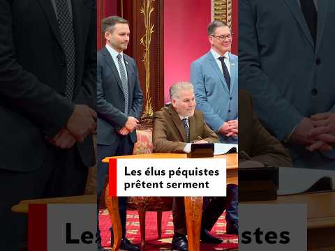 Les élus péquistes prêtent serment