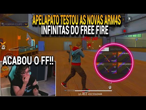 REAÇÃO DO APELAPATO AO TESTAR AS NOVAS ARM4S INFINITAS E COM 100% DE PRECISÃO NO SERVIDOR AVANÇADO!!