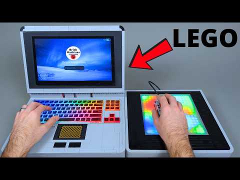 Building a Working LEGO Laptop...