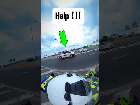 Clearing the way for an ambulance to the hospital #cops #police #shorts