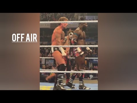 CM Punk does the Oba Femi strut with danhausen &amp; Oba Femi after WWE smackdown went off air