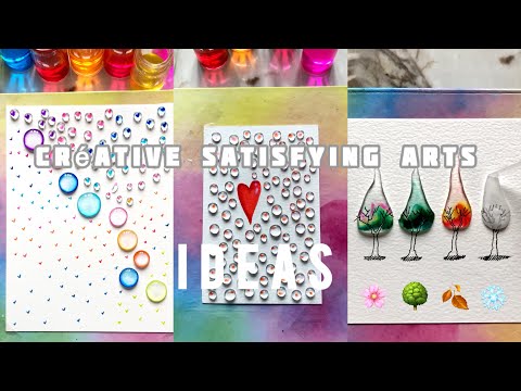 Créative satisfying arts ideas / droplet arts #art