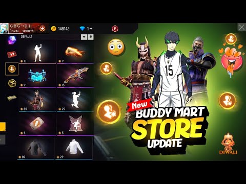 Diwali special next buddy mart store update 🤯 Impossible 🎯 + 24kGoldn - Mood ❤️ (FreeFireighlights)