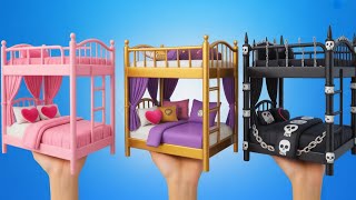 極小DIY段ボールハウスの作り方🤩 極良い vs 悪い人形部屋の改造！