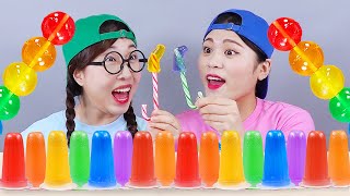 ขนมหวานสายรุ้งมินิเยลลี่ลูกอมมุกบัง DONA