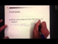 Converting Moles and Mass in Chemistry