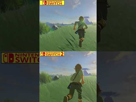 The Legend of Zelda: Breath of the Wild Nintendo Switch vs Switch 2 Graphics Comparison