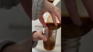 At-home banana bread latte