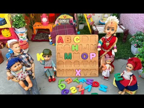 Barbie Doll All Day Routine In Indian Village/Radha Ki Kahani Part -522/Barbie Doll Bedtime Story||