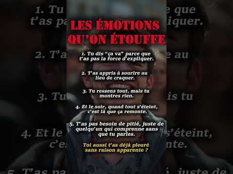 Psychologie : ce qu’on ressent sans jamais le dire