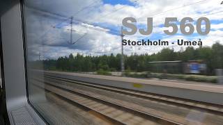 Bombardier Regina SJ 3000 Mitfahrt Stockholm C - Umeå C | SJ Snabbtåg 560
