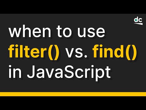 Array Filter vs. Array Find in JavaScript