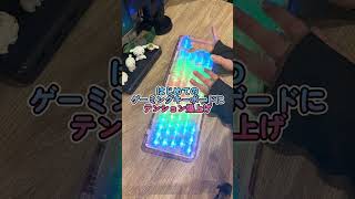 美麗3D注意⚠️ピッカピカのゲーミングキーボード開封&タイピングしてみた　#vtuber #shorts #キーボード #タイピング