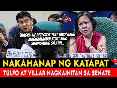 HALA GRABE! RAFFY TULFO AT SEN VILLAR NAGKAINITAN SA SENATE HINAMON NA MAGPA LIE DETECTOR TEST