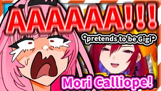 Liz Pretends to be Gigi and SCARES THE SH*T Out of Calli 【Mori Calliop