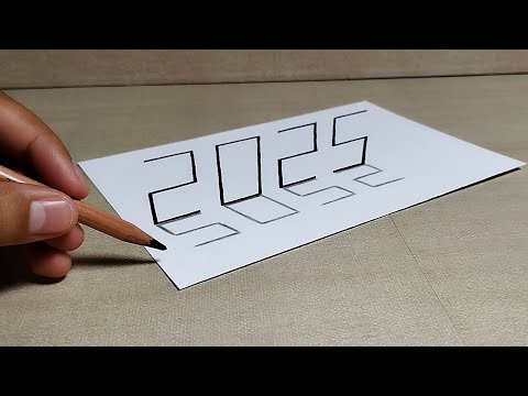 dibujando 3D ⭐ Como Dibujar 2025 en 3d [arte fácil]