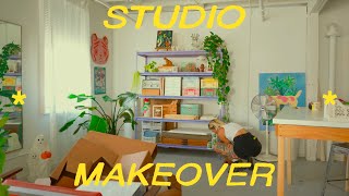 studio makeover ♢ new furniture, reorganization