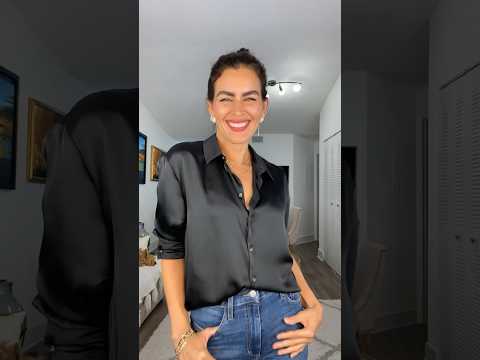 How to tuck in your oversized Shirt | Doranellys Patton #shorts #fashionhacks