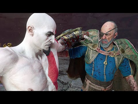 Young Kratos Vs Odin Fight Scene 4K - God Of War Ragnarok