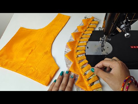 Blouse Neck Designs | Blouse Design | Cutting And Stitching Back Neck Blouse Design | Blouse