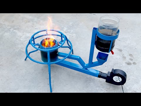 Make your waste oil stove economical at home