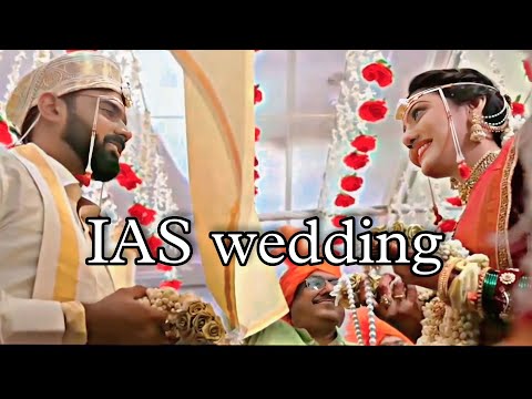 IAS Srushti Deshmukh and IAS Nagarjun Gowda Wedding Aniversary❤️💫|| ias beautiful wedding 😍