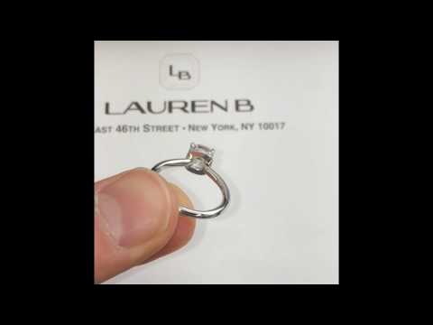1.33 Ct Cushion Diamond Solitaire Ring