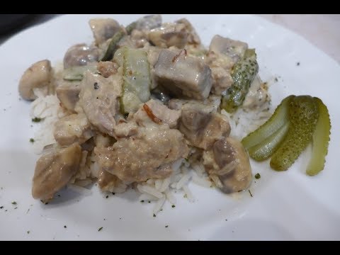 Thermomix TM6 - Schweinefleisch / Rindfleisch in Pilz-Sahne-Sosse