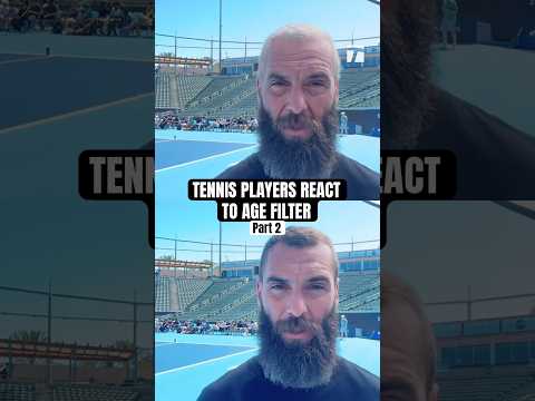 Benoit Paire reacts to age filter 👴🏼