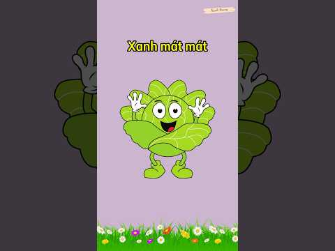 Bài thơ: “BẮP CẢI XANH” || Thơ hay cho trẻ mầm non || Bé học nói tiếng Việt || Thơ cho trẻ 3 tuổi