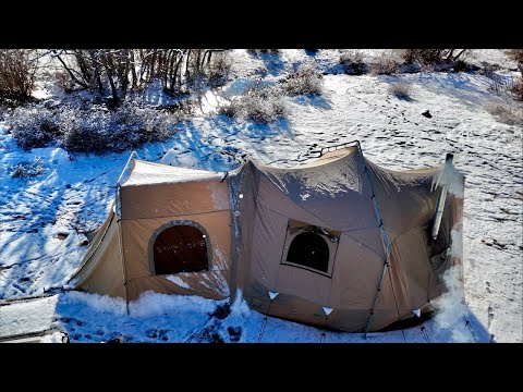 LIVE -30F Morning, ICE Covered Interior Walls…