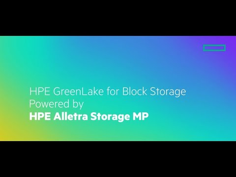 HPE GreenLake for Block Storage Powered by HPE Alletra Storage MP