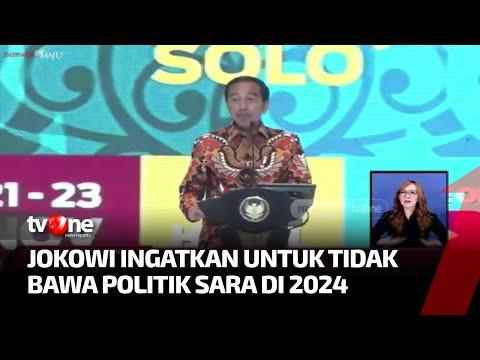 Jokowi Tegaskan untuk Berpolitik Sehat Jelang Pemilu 2024