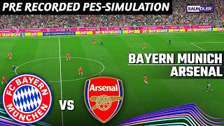 🔴BAYERN MUNICH vs ARSENAL | UCL eFootball Simulation | PES 21 Pre-Recorded Simulation Gameplay