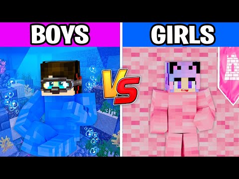 Boy vs Girl Minecraft Hide and Seek Challenge!