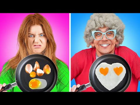 Desafío de Cocina: Yo contra la Abuela | Trucos y Gadgets Secretos de Cocina por La La Life GOLD