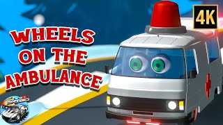 Wheels on the Ambulance Vehicle Rhyme + More Vehicle Songs for Kids