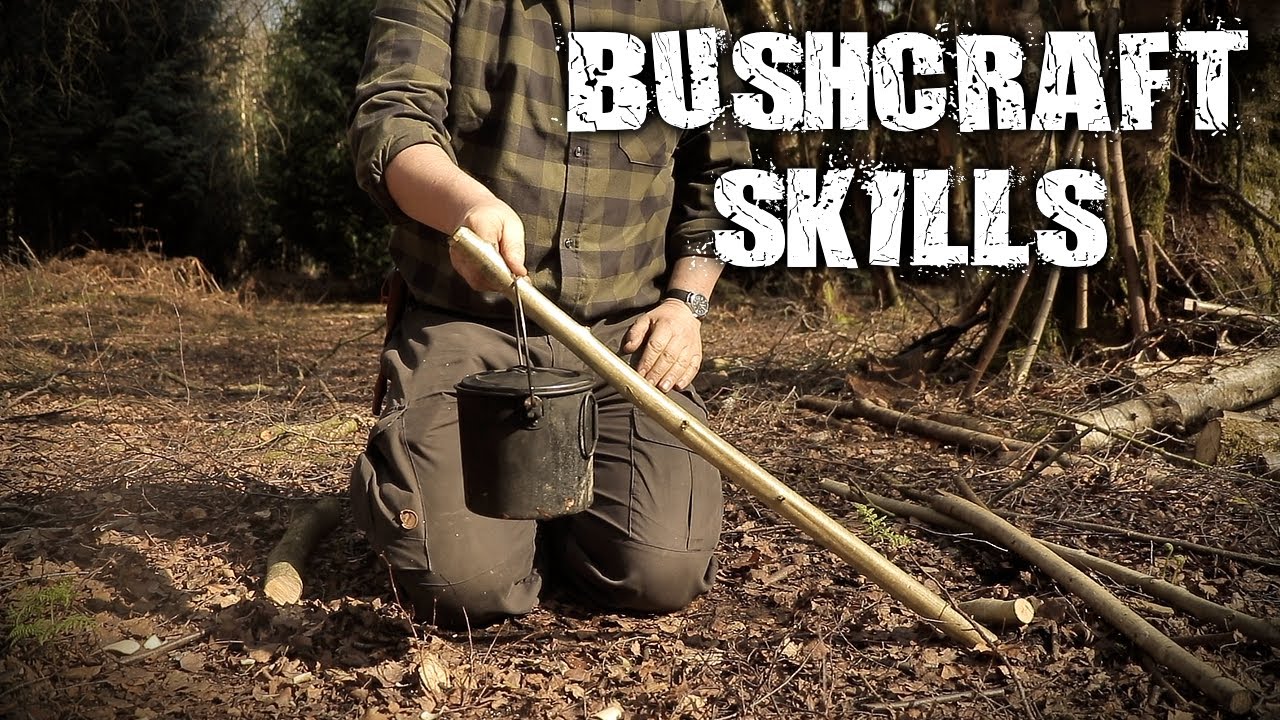 Bushcraft Skills - Camp Craft, Knife Skills, Pot Hangers (Overnight Camping)