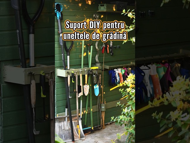 Suport DIY pentru uneltele de grădină 🪏
