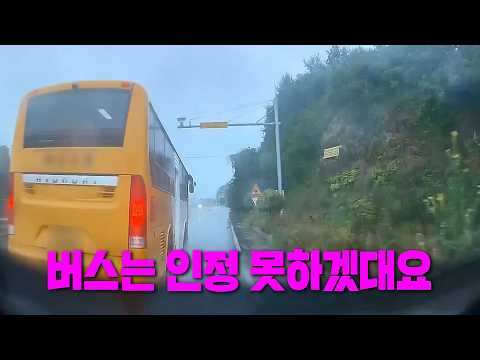 28031회. 버스 측에선 계속 물을 튀긴 제가 가해자라고 합니다. 속도를 안 줄인 건 버스인데요!